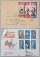 NDK levelek a 60-as 70-es évekből sorokkal, blokkokkal, képes bélyegekkel bérmentesítve, továbbá NDK...