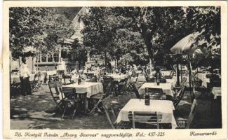 1942 Budapest XI. Kamaraerdő, Ifj. Kostyál István "Arany Szarvas" nagyvendéglője, kert