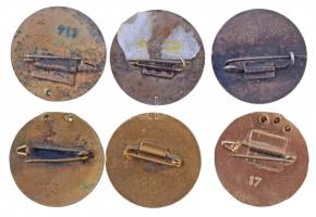 DN "FAI (Fédération Aéronautique Internationale)" zománcozott repülősport jelvények (6xklf...