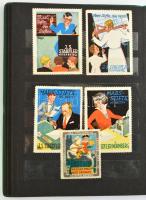 cca 1890-1967 kb. 80 db levélzáró és segédbélyeg, részben magyar, részben külföldi, több vásári, ita...