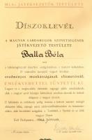 1943-1947 Balla Béla (1911-? ) játékvezető részére szóló két db oklevél: 

1943 "MLSZ Játékve...
