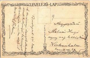 1921 Boldog Karácsonyi Ünnepeket! Magyar Iskola Egyesület levelezőlapja, kiadja a Magyar Földrajzi I...