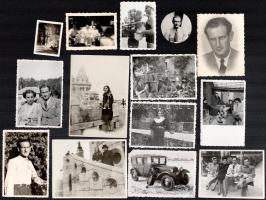 cca 1920-1940 Fischhof Endre (1911-?) holokauszt túlélő fotó hagyatéka, nagyrészt családi fotók, de ...