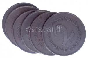 1950. 2Ft Cu-Ni (5x) + 1951. 2Ft Cu-Ni T:2 Adamo F7.1