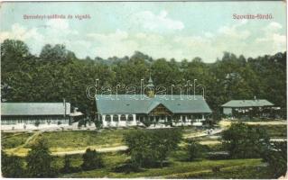 Szováta-fürdő, Baile Sovata; Bercsényi szálloda és vigadó. Divald Károly 27-1908. / hotel and redoute (EK)