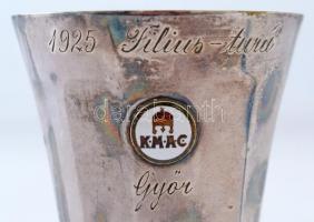 1925. Motorsport fém díjserleg rajta a "KMAC (Királyi Magyar Automobil Club)" és az "...