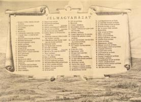 cca 1930 Az 1885-ös Országos Általános Kiállítás látképe, a kiállítás épületeinek elhelyezkedése a L...