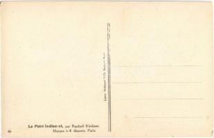 Le Petit indiscret / Gently erotic art postcard. Marque L-E. Paris 46. s: Raphael Kirchner