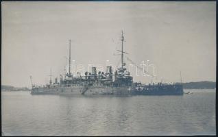 cca 1917 Az S.M.S. Maria Theresia cirkáló / battleship 16x10 cm