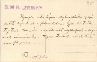 1915 Pola, Pula; SMS Zrínyi az Osztrák-Magyar Haditengerészet Radetzky-osztályú pre-dreadnought csat...