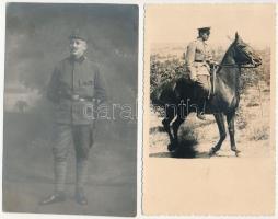 4 db katonai fotólap + 3 fotó + 1 háborús képeslap + 1db 1. világháborús + 1 db 2. világháborús német tábori lap