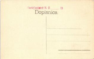 1908 Sibenik, Sebenico; Hrvatska sokolska kresimirova zupa na prvom sletu i prvoj javnoj vjezbi dne ...