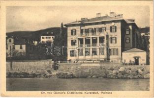 1914 Volosko, Volosca; Dr. von Gámáns Diätetische Kuranstalt / spa hotel (EK)