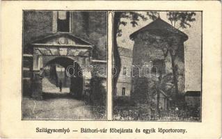1940 Szilágysomlyó, Simleu Silvaniei; Báthori vár főbejárata és egyik lőportorony / castles main entry gate, gunpowder tower (EK)