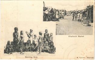 Khartoum, Market, dancing girls, Sudanese folklore (EK)