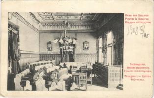 1908 Sarajevo, Stadtmagistrat, Sitzungssaal / Gradsko poglavarstvo, Vjecnica / City council, boardroom, interior