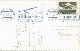 1935 Selmecbánya, Schemnitz, Banská Stiavnica; Z Národnych Plachtárskych Závodov / Nemzeti vitorlázó...