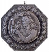 1963. "NDK-Magyarország Női Válogatottak Versenye Budapest 1963" ezüstpatinázott sport emlékérem, füllel. Szign.: Boldogfai Farkas Sándor (59mm) T:1,2