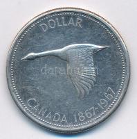Kanada 1967. 1$ Ag "II. Erzsébet" T:2 
Canada 1967. 1 Dollar Ag "Elizabeth II" ...