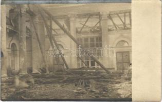 1910 Rogaska Slatina, Rohitsch-Sauerbrunn; Ruins of the Grand Hotel after the fire, interior. photo