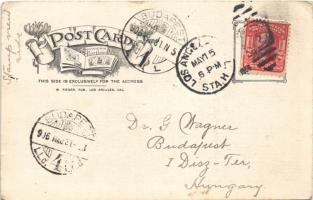 1906 San Francisco (California), Van Ness Avenue, down town ruins after the earthquake April 18 (EK)