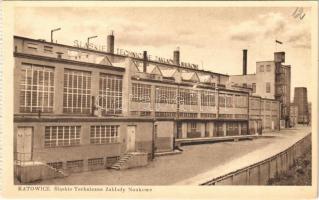 Katowice, Kattowitz; Slaskie Techniczne Zaklady Naukowe / Silesian Technical Research Plants, factory
