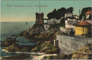 Nervi, Passeggiata a mare e Torre Gropallo / promenade, tower