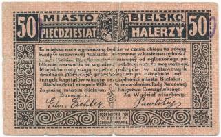 Lengyelország / Bielsko (Bielitz) 1919. 50h T:III- Poland / Bielsko (Bielitz) 1919. 50 Halerzy C:VG