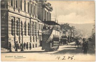 1906 Hobart, Elizabeth Street, tram