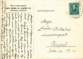 1933 Gödöllői Jamboree. Shell Kőolaj Részvénytársaság reklámlapja / Look, Shell here in Hungary, jus...