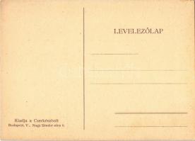 Bicikliző cserkész. Kiadja a Cserkészbolt / Hungarian scout art postcard s: Márton L