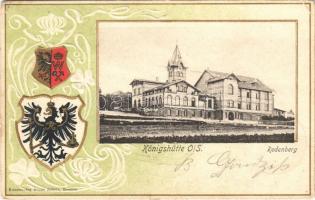 1901 Chorzów, Königshütte O.S.; Redenberg. Kunstverlag Bruno Scholz Art Nouveau, Emb. coat of arms litho (EK)