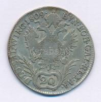 Ausztria 1809A 20kr Ag "I. Ferenc" technológiai hibás veret (anyagfölösleg) T:2-
Austria ...