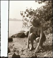 cca 1987 A természet lágy ölén, Menesdorfer Lajos (1941-2005) budapesti fotóművész hagyatékából, 9 d...