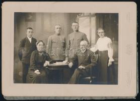 cca 1898 Abbazia, E. Jelussich fényképész műtermében készült, keményhátú vintage fotó, 17,3x25,1 cm