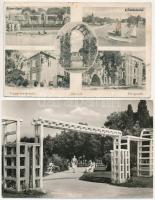 Siófok - 6 db MODERN balatoni városképes lap / 6 MODERN town-view postcards