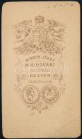 cca 1865 Pest, Borsos József (1821-1883) festőművész és magyar királyi udvari fényképész műtermében ...