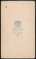 cca 1888 Sopron, Rupprecht Mihály (1829-1904) császári és királyi udvari fényképész műtermében készü...