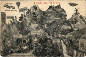 Miskolc, Avas 100 év múlva, a jövőben montázs. Grünwald Ignácz kiadása / in the future montage (EK)