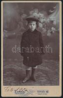 1906 Cegléd, Zoltán nevű fényirdában készült, keményhátú, vintage fotó, 16,3x10,4 cm