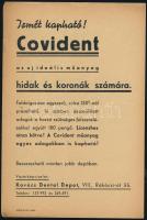 10 db Covident reklámlap