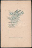 cca 1905 Igló, Matz Gusztáv fényképész műtermében készült, keményhátú, vintage fotó, 15,8x10,5 cm