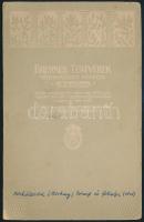 cca 1910 Szeged, Brenner Testvérek fényképészeti műtermében készült, keményhátú, vintage fotó, Bakál...