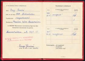 1974-1975 MSZMP tanulmányi könyv