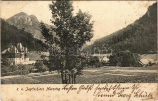 1905 Mürzsteg (Steiermark), K. k. Jagdschloss / hunting castle (fl)
