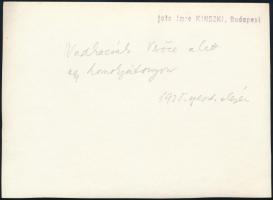 1935 Verőce alatt vadkacsák, Kinszki Imre (1901-1945) budapesti fotóművész hagyatékából, a szerző ál...