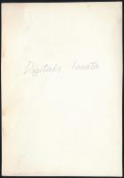 cca 1933 Kinszki Imre (1901-1945) budapesti fotóművész hagyatékából, a szerző által feliratozott vin...