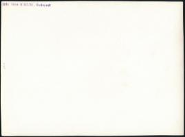 cca 1936 Kinszki Imre (1901-1945) budapesti fotóművész hagyatékából, pecséttel jelzett vintage fotóm...