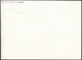 cca 1934 Kinszki Imre (1901-1945) budapesti fotóművész hagyatékából, pecséttel jelzett vintage fotóm...