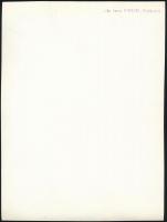 cca 1934 Kinszki Imre (1901-1945) budapesti fotóművész hagyatékából, pecséttel jelzett vintage fotóm...